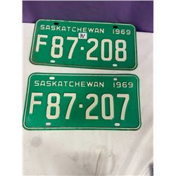2 - 1969 Licence Plates