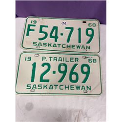 2 - 1968 Licence Plates
