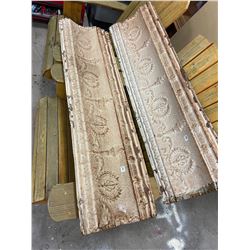 2 - Large Pieces of Metal Ceiling Tile 49" x 14"