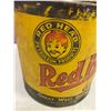 Image 3 : Red Head Grease Tin - 5lb - Rare Tin