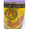 Image 5 : Red Head Grease Tin - 5lb - Rare Tin