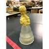 Image 4 : Avon Cologne Bottle 4 OZ, Lady In Yellow, Plastic Top, Opaque Glass Bottom