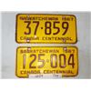 Image 1 : 2 1967 Saskatchewan Plates