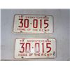 Image 1 : 2 1973 Saskatchewan Plates Matching
