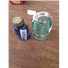 Image 1 : Electrical Insulator & Vintage Bottle