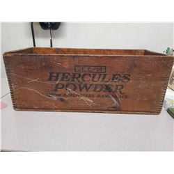 8.5" X 9.5" X 22" Vintage "Hercules Powders" Dato wood box