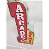 Image 1 : Working battery operated lite-up arcade games sign