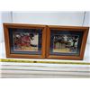 Image 1 : 5 x 7 framed vintage garage pictures with Coca-Cola signage