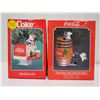 Image 1 : 1992 & 1995  Coca-Cola Christmas ornaments