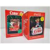 Image 2 : 1992 & 1995 Coca-Cola Christmas ornaments