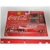 Image 1 : Coca-Cola die cast truck & enclosed trailer NIB delivery truck
