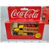 Image 1 : small 1920's/30's die cast coca-cola delivery truck- yellow