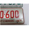 Image 3 : 1970 & 1971 Saskatchewan license plates