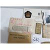 Image 4 : WWII ration book - war pack needles sewing kit - telegram badges, pictures, paperwork