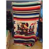 Image 4 : 45" BY 84" AZTEC DESIGN MEXICAN BLANKET