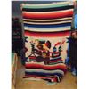 Image 5 : 45" BY 84" AZTEC DESIGN MEXICAN BLANKET