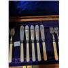 Image 2 : Antique Sterling Silver Forks and Knives Set - Marked