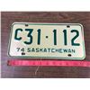 Image 1 : Matched Pair Sask 74-5 Commercial Plates