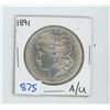 Image 1 : 1891 American Silver Dollar
