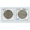 Image 1 : 1923 X 2 American Silver Dollar