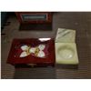 Image 1 : NIB JEWELRY BOX & PURE ALABASTER CONTAINER