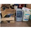 Image 1 : TWO COMPUTER TOWERS & BOX OF RETRO SOFTWARE & HARDWARE