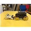 Image 1 : 12" X 4" Toy Horse Drawn Wagon