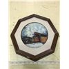 Image 1 : Framed Train Picture Plate