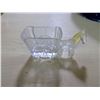 Image 1 : Small Glass Candy Dish - Horse + Wagon