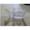 Image 2 : Small Glass Candy Dish - Horse + Wagon
