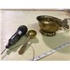 Image 2 : Glass Rolling Pin, Brass Bowl, Nabob Scoop + Needle