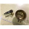 Image 3 : Glass Rolling Pin, Brass Bowl, Nabob Scoop + Needle