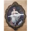 Image 2 : Vintage Pink Girl & Frame (roughly 12x9" glass)