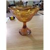 Image 3 : Carnival Glass Pedestal Bowl
