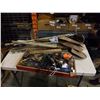 Image 1 : BUNDLE OF SHOVELS AND BOX OF TOOLS