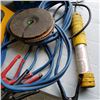 Image 3 : Campbell haufeld air compressor, jack stand, jug of anifreeze jumper cable and trouble light