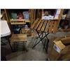Image 1 : FOLDING IKEA WOOD AND METAL TABLE AND CHAIR