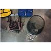 Image 2 : 2 prawn traps large dog life jacket, mustang floater jacket and boat lawn chair