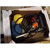 Image 2 : BOX OF FASTENERS, POWER FIST TOOL BAG AND PUMPS