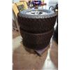 Image 8 : Set of 4 16" 6 bolt rims with 3 LT 265/75 R16 tires mounted
