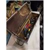 Image 1 : LARGE WOODEN TOOL BOX W/ TOOLS