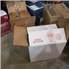 Image 4 : 5 boxes of wine glasses and water jugs