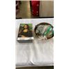 Image 1 : SILVER PLATED BOWL W/ JEWELLERY, 2 BAGS OF BEADED JEWELLERY, AND BOX W/ RHINESTONE JEWELLERY