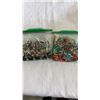 Image 3 : SILVER PLATED BOWL W/ JEWELLERY, 2 BAGS OF BEADED JEWELLERY, AND BOX W/ RHINESTONE JEWELLERY
