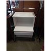 Image 1 : WHITE 1 DRAWER NIGHTSTAND