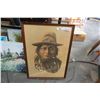 Image 1 : HANS P LUETCKE CU CHEIF SITTING BOWL PRINT FRAMED