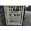 Image 2 : Framed billy the kid reward poster