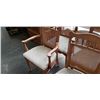 Image 3 : 6 RATTAN BACK DINING CHAIRS