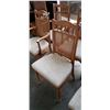 Image 4 : 6 RATTAN BACK DINING CHAIRS
