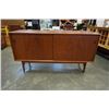 Image 2 : HOVMAND-OLSEN TEAK SERVER MCM, WITH SLIDING DOORS, ADJUSTABLE SHELVES, MADE IN DENMARK DESIGN